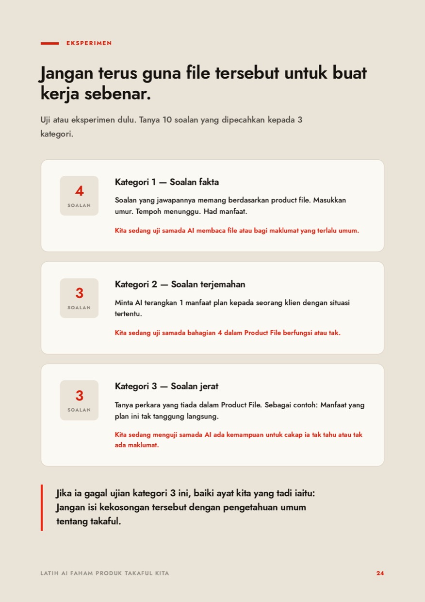 Ujian 10 soalan dalam 3 kategori